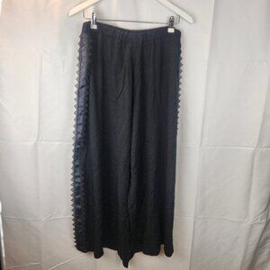 Save the Queen viscose pants with lace trim size S in EUC